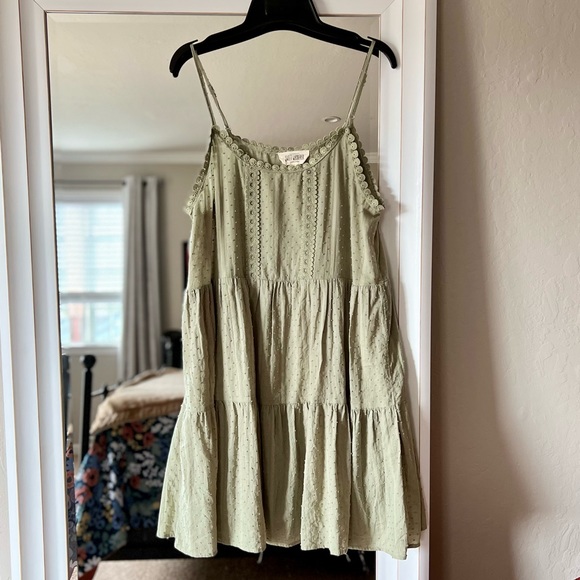 Sweet Wanderer Light Green Dress - Picture 1 of 11